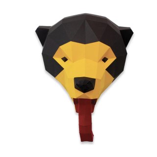 Grizzly en Papier 3D