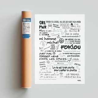 Affiche Graffitis de toilettes