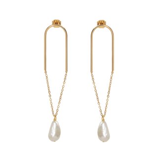 BOUCLES U CHAINE PERLE