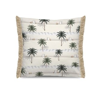 Coussin Palmas avec Franges 