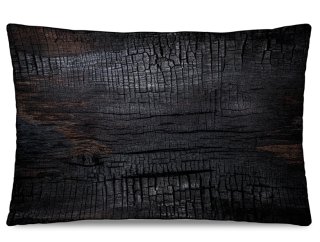 Coussin velours bois 40x60cm