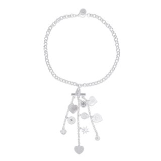 Collier 3chaînes Coeur 