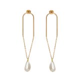BOUCLES U CHAINE PERLE