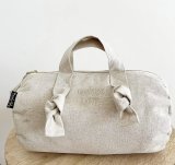 Trousse de toilette polochon coton brodé Maman Love